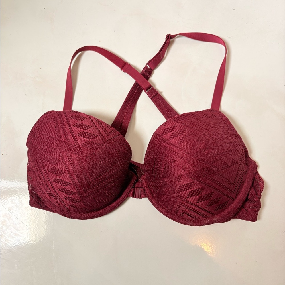 Xhilaration Lace Bra - Deep Red